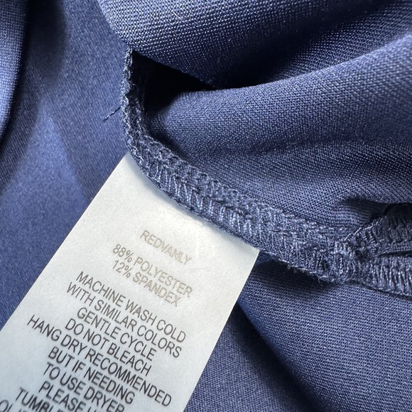 Redvanly Midnight Navy Purple Tipped Performance Golf Polo Size Small NWT - Picture 6 of 7